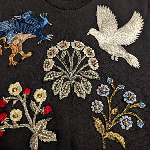 Alexander McQueen Medieval Embroidered Sweatshirt Dress - Picture 6 of 7